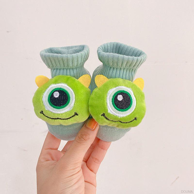 Vớ dệt kim chống trượt họa tiết hoạt hình phong cách Hàn Quốc xinh xắn cho bé