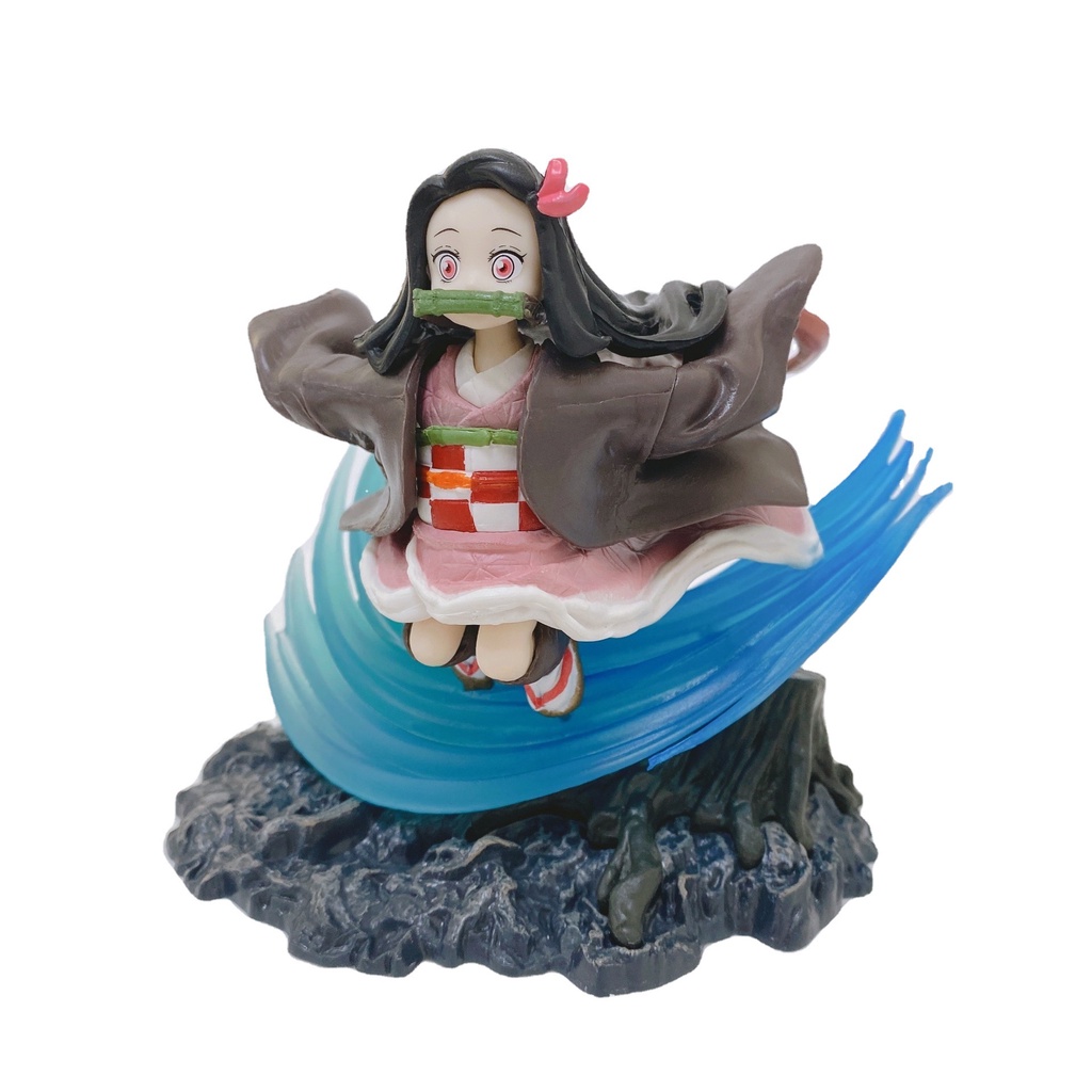 Mô hình Nezuko dễ thương có BOX  cao 12cm nặng 290g , figure anime Kamado Nezuko thanh gươm diệt quỷ, kimetsu no yaiba