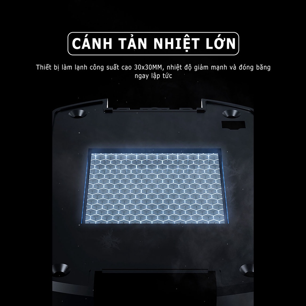 Quạt tản nhiệt điện thoại không dây SIDOTECH MEMO DL10 có pin 2000mAh công nghệ sò lạnh làm mát nhanh LED RGB gaming