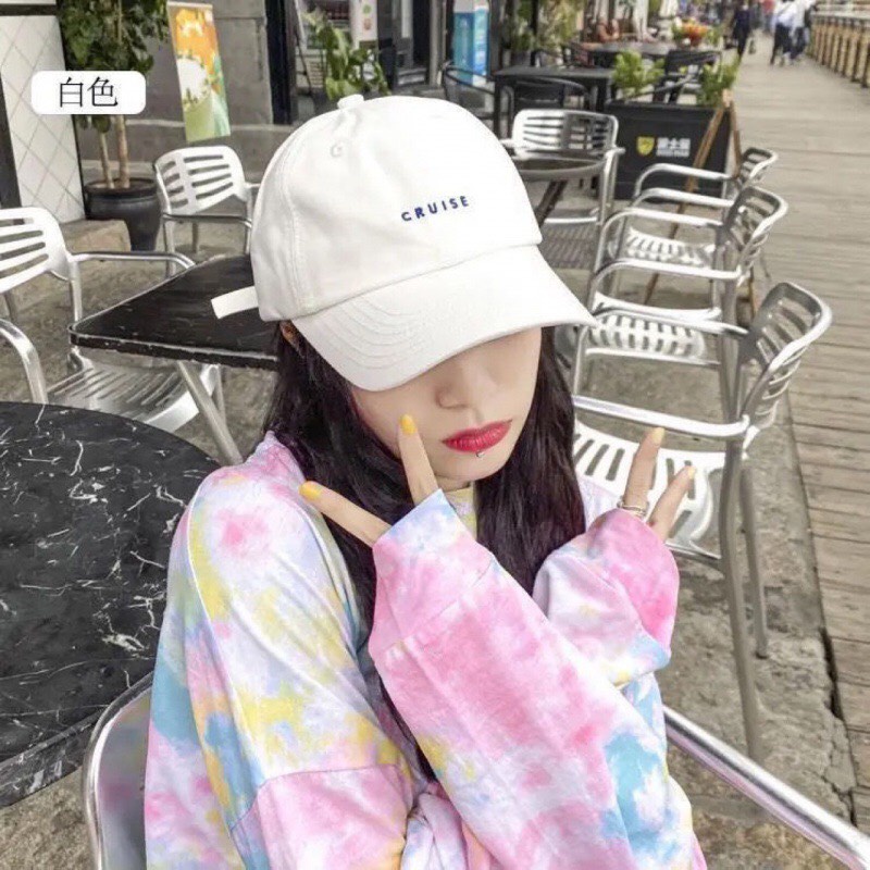 Mũ Lưỡi Trai Cotton Thêu Chữ Cruise Thời Trang Dành Cho Nam Và Nữ