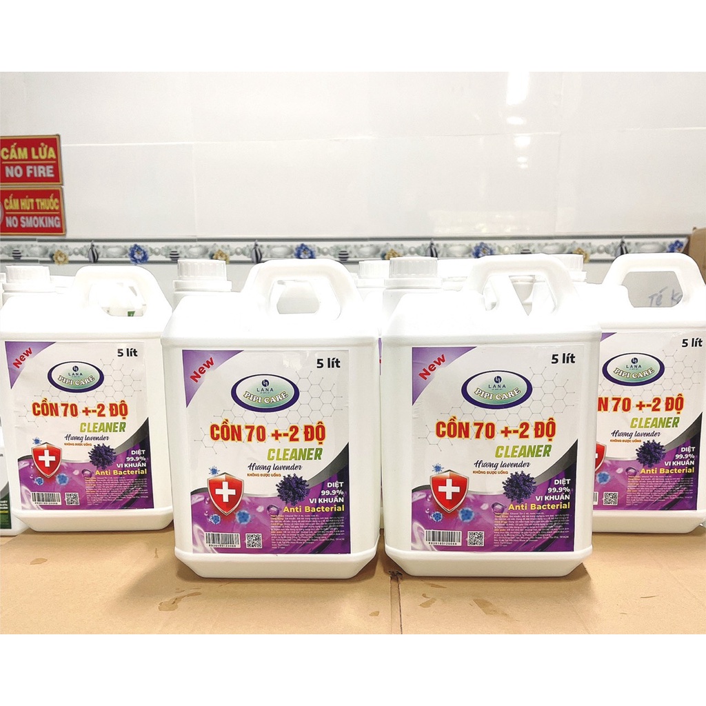 5 Hương Cồn Y Tế Sát Khuẩn Ethanol Can 5 Lít - Cồn rửa tay sát khuẩn - TPCare