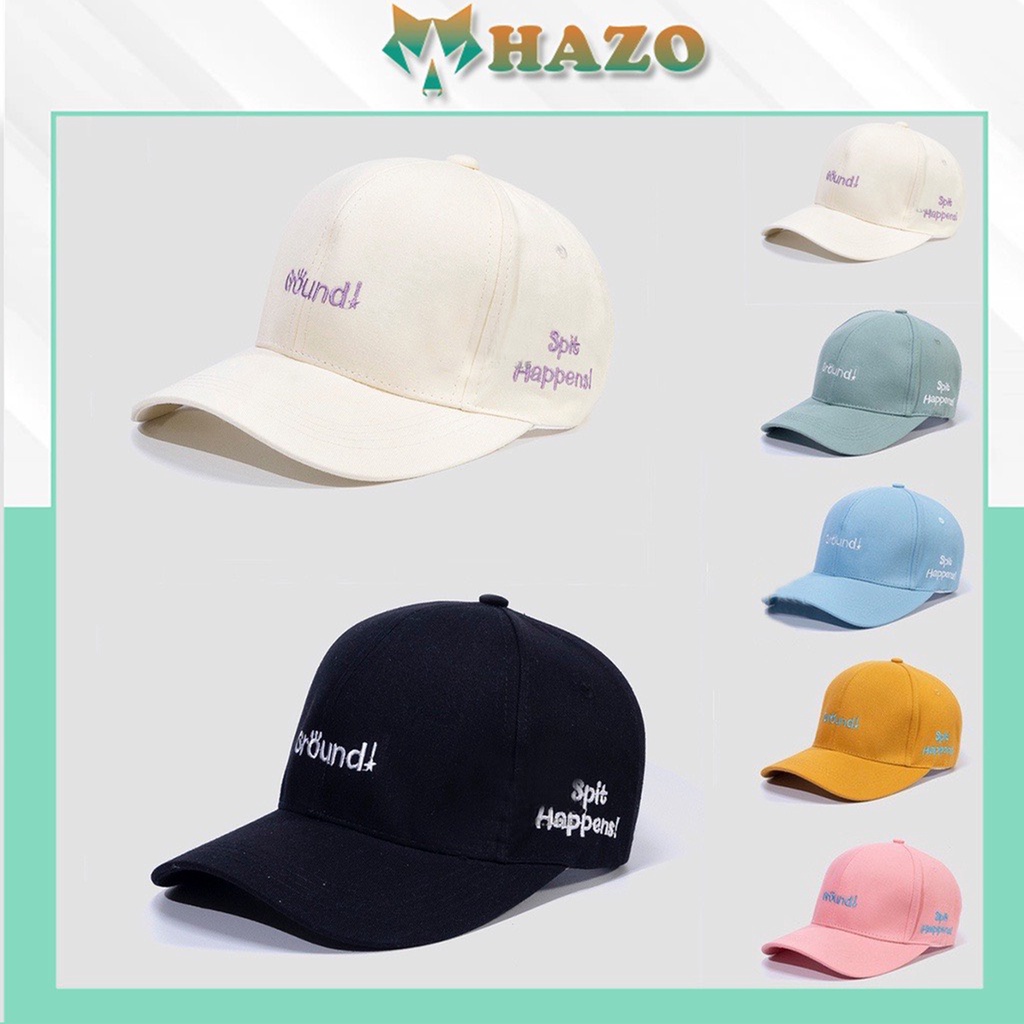 Mũ Lưỡi Trai Nón Kết Thêu Chữ Ground And Butter Phong Cách Ulzzang Form Unisex Nam Nữ - Hazo