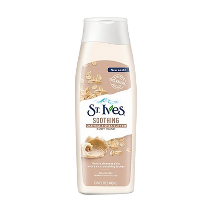 Combo Sữa tắm St.Ives Chiết Xuất Yến Mạch và Bơ 400ml và Sữa rửa mặt tẩy tế bào chết St.Ives Chiết Xuất Trái Mơ 170g