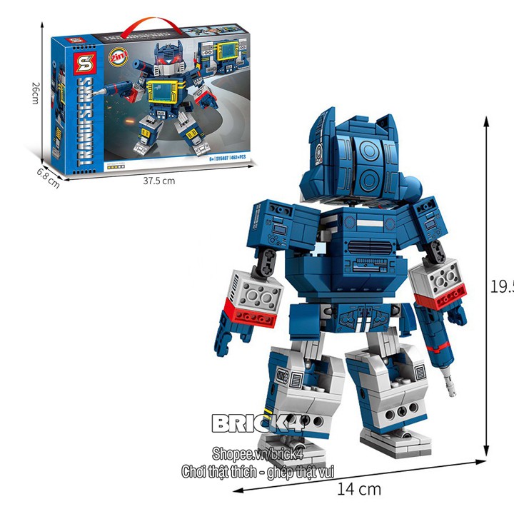 Robot Transformers : Bumblebee , Soundwave , Optimus Prime - đồ chơi mô hình lắp ghép non-lego