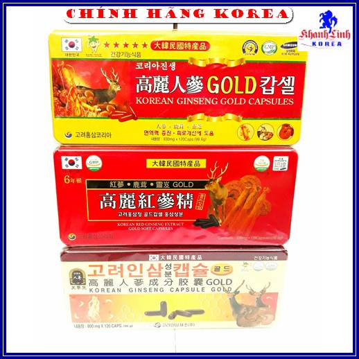 Viên Đạm Hồng Sâm Tổng Hợp Hàn Quốc, Hộp Đỏ 120 Viên - Bổ sung vitamin, tăng đề kháng cho cơ thể