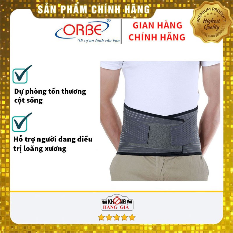 Đai thắt lưng cao cấp OLUMBA ORBE -  Dự phòng tổn thương cột sống thắt lưng