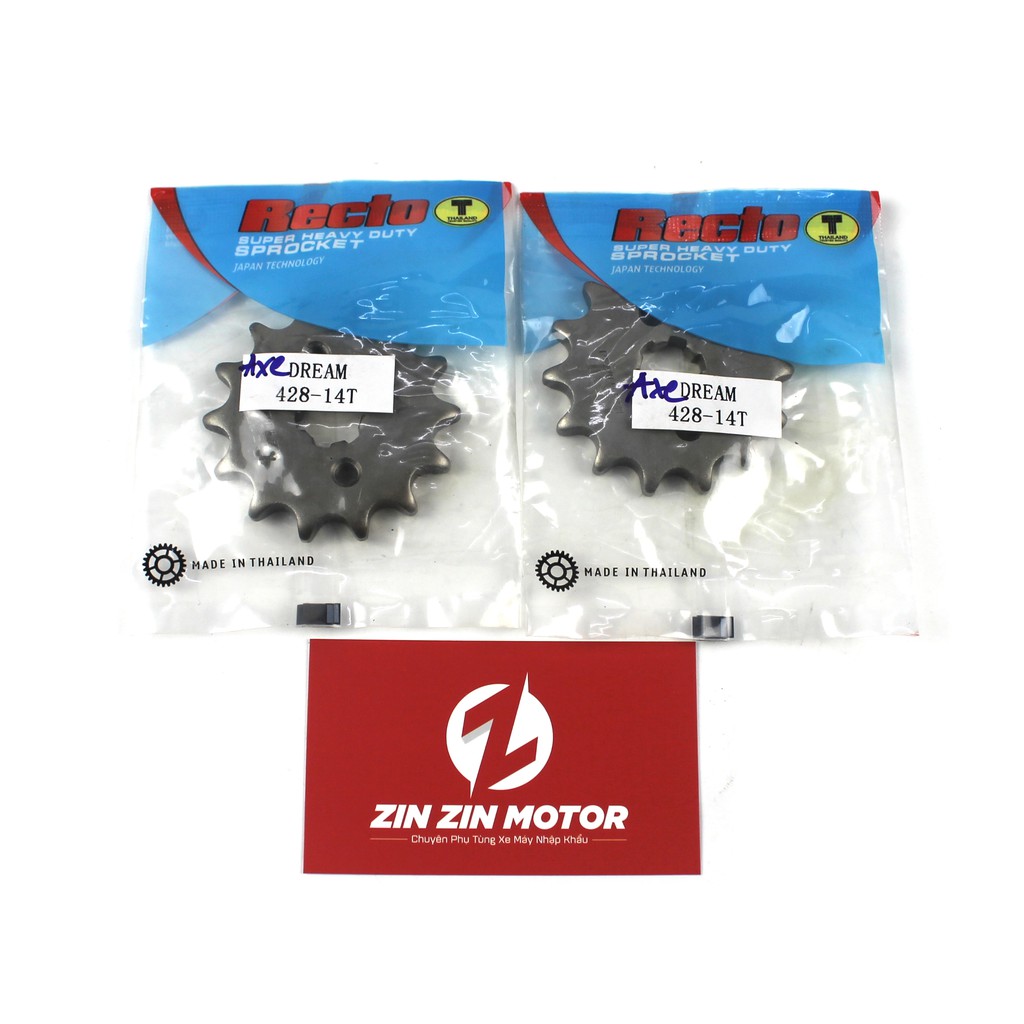 Nhông Recto 14T Cho Axelo - Zin Zin Motor