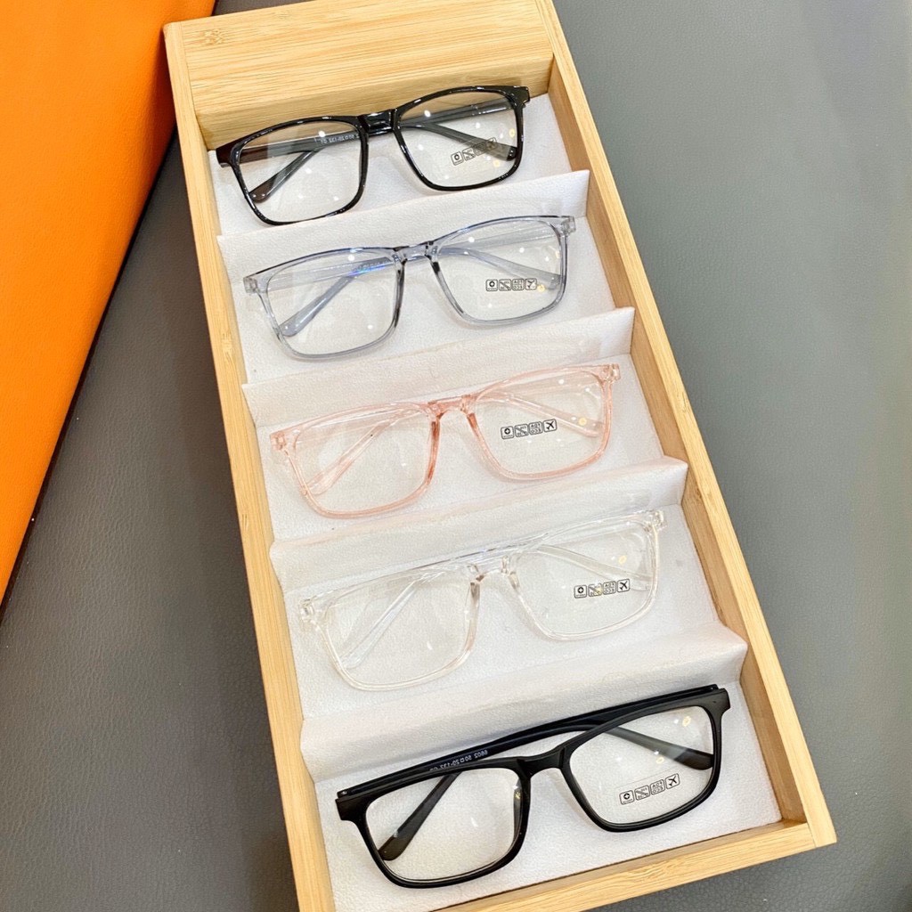 Gọng kính cận nam nữ mắt vuông chất liệu nhựa chắc chắn phụ kiện thời trang nhiều màu 6601 | BigBuy360 - bigbuy360.vn