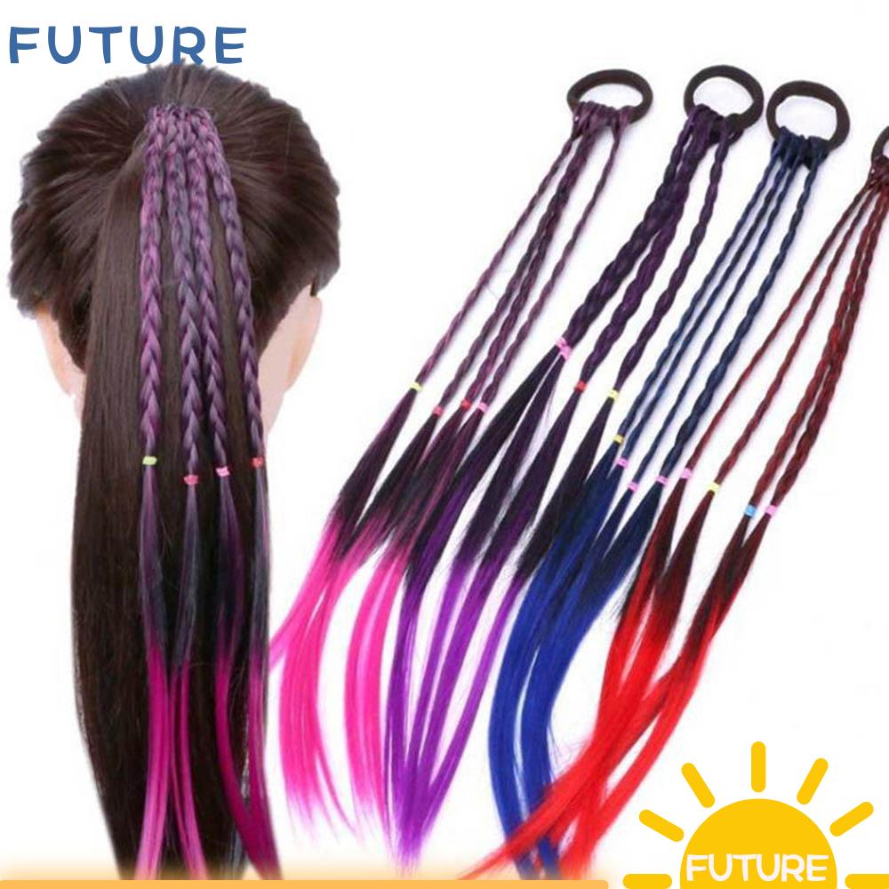 Dây Buộc Tóc Đuôi Ngựa Co Giãn Nhiều Màu Dễ Thương Thời Trang Cho Bé Gái
