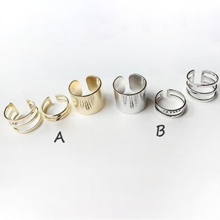 Set 3 nhẫn thiết kế độc đáo cá tính thời trang