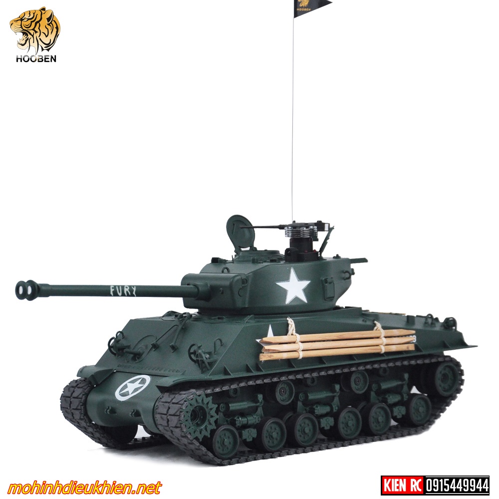 XE TĂNG ĐIỀU KHIỂN TỪ XA M4A3E8 HÃNG HOOBEN