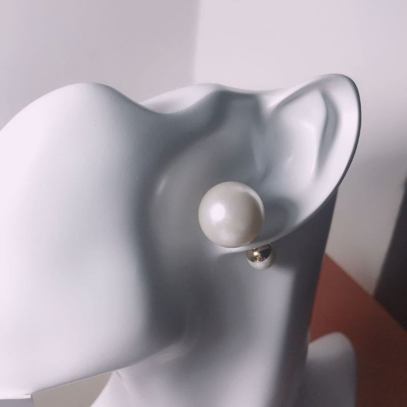 Bông Tai Mini Bằng Bạc S925 Đính Ngọc Trai Giả Thời Trang Cho Nữ