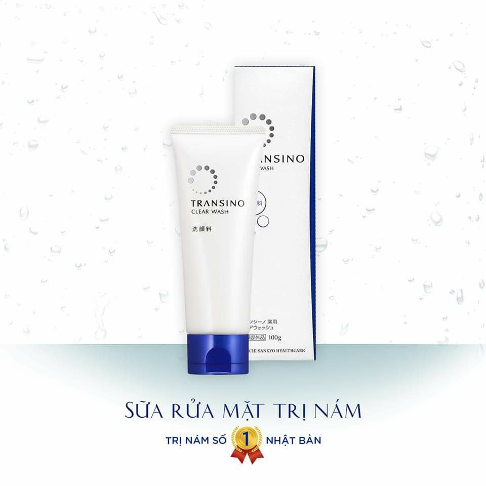 Sửa rửa mặt Transino Clear Wash 100g giảm sạm nám