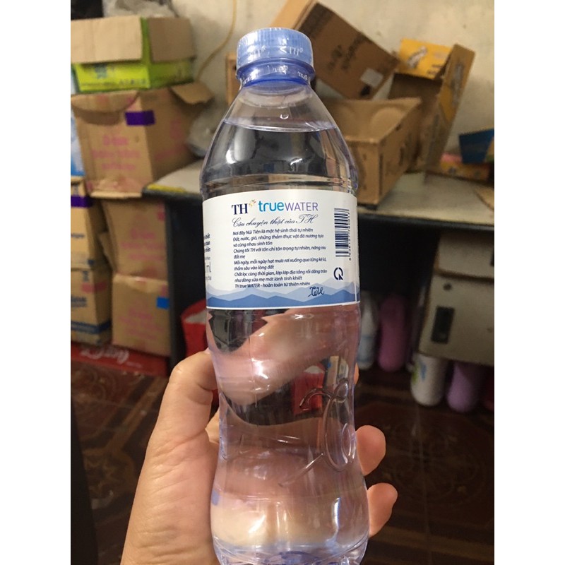 Nước tinh khiết th true 500ml thùng 24 chai