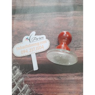 Nhận in khắc dấu cán gỗ In Bạch Dương