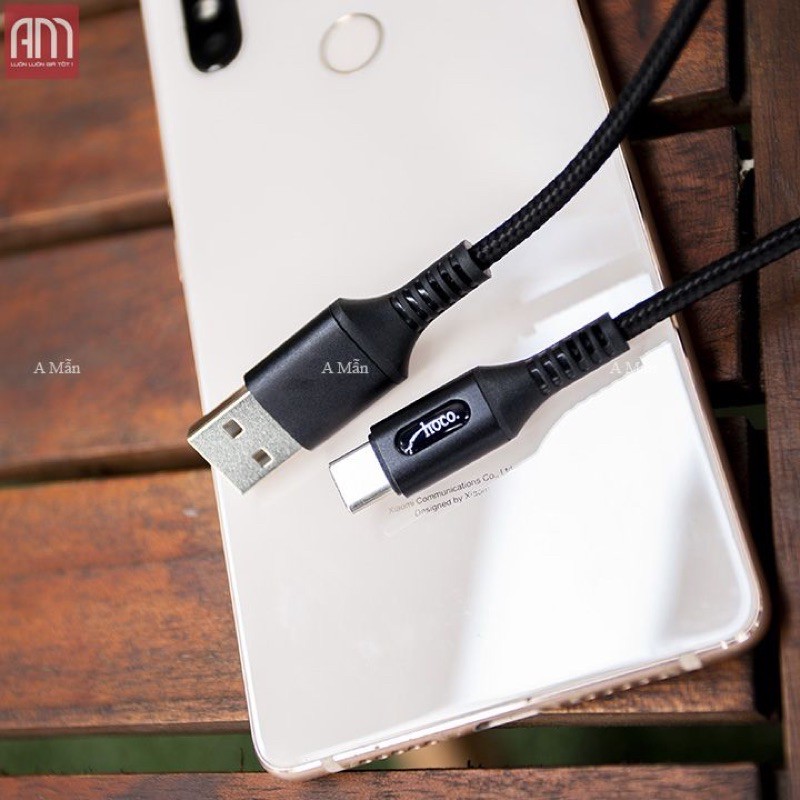 Cáp sạc hoco u79 tự ngắt thông minh cho iphone type c micro samsung chính hãng