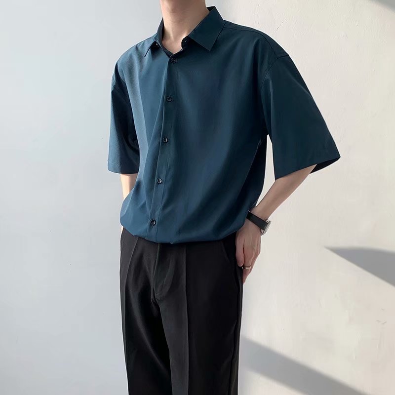 Áo sơ mi nam tay ngắn thời trang hàn quốc size M-2Xl. Áo sơ mi trắng. Áo sơ mi trơn màu