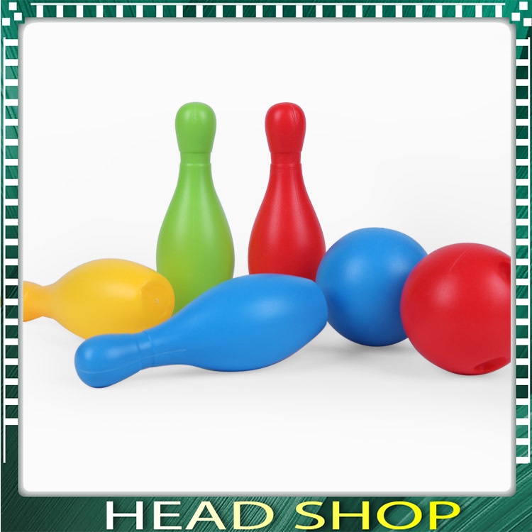 ĐỒ CHƠI BOWLING, BỘ BÓNG VÀ CHAI BOWLING CHO BÉ RÈN LUYỆN VẬN ĐỘNG HEADSHOP