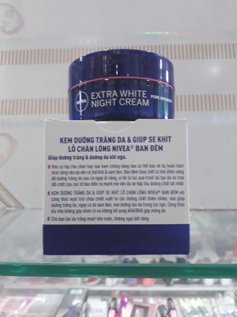 KEM DƯỠNG TRẮNG DA  NIVEA BAN ĐÊM 50ml