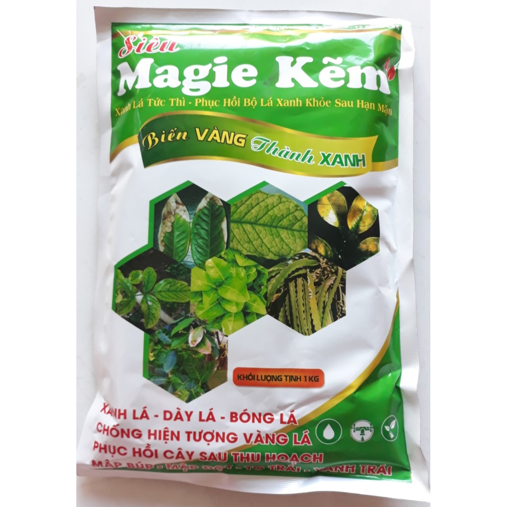 Phân bón trung vi lượng Siêu Magie - Kẽm loại 1kg