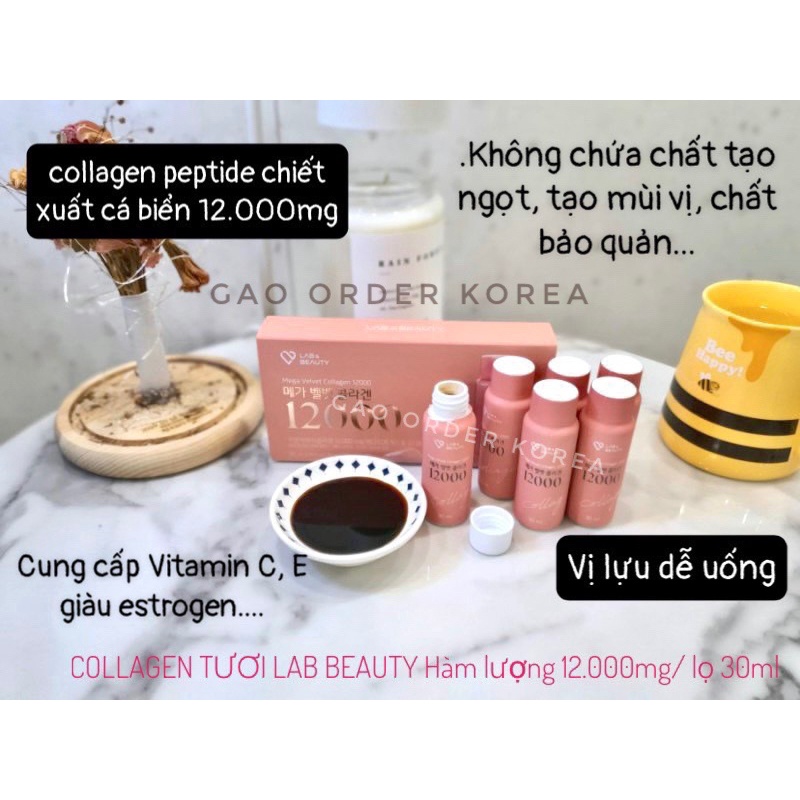 collagen tươi 12000mg hộp 30ml x 6 ống