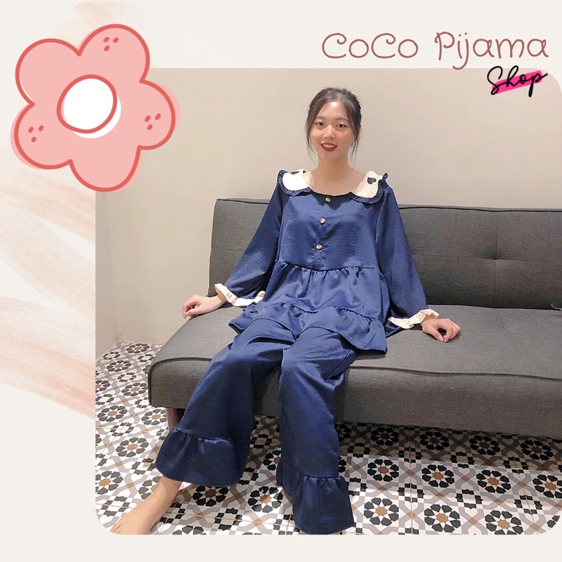 Bộ bigsize cổ tym thêu 60-80kg