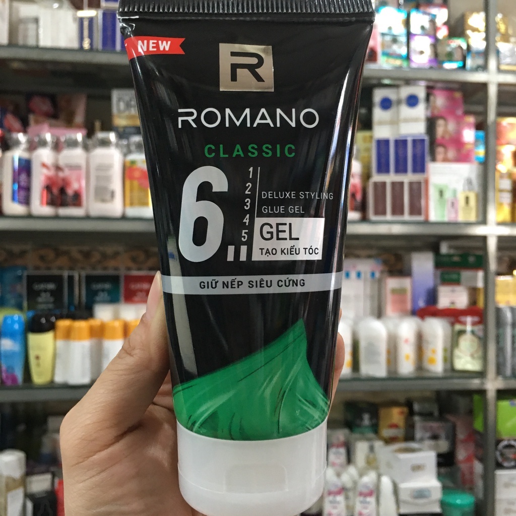 Gel tạo kiểu tóc Romano Classic giữ nếp siêu cứng 150g (mới)