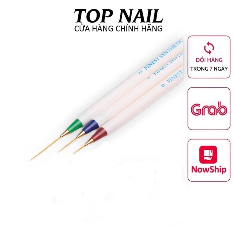 Set cọ nét vẽ móng tay 3 cây Lide. vẽ móng nail