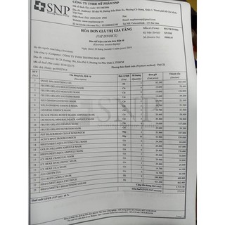 BỘ MẶT NẠ GIẤY SNP NHIỀU LỰA CHỌN