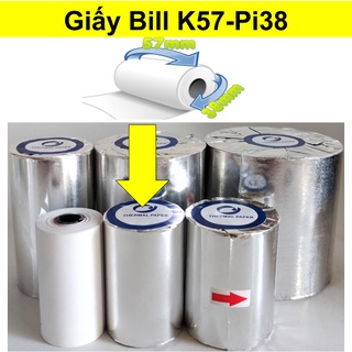 Giấy in bill K57 -Pi38 - Phôi Hansol - Có bọc bạc