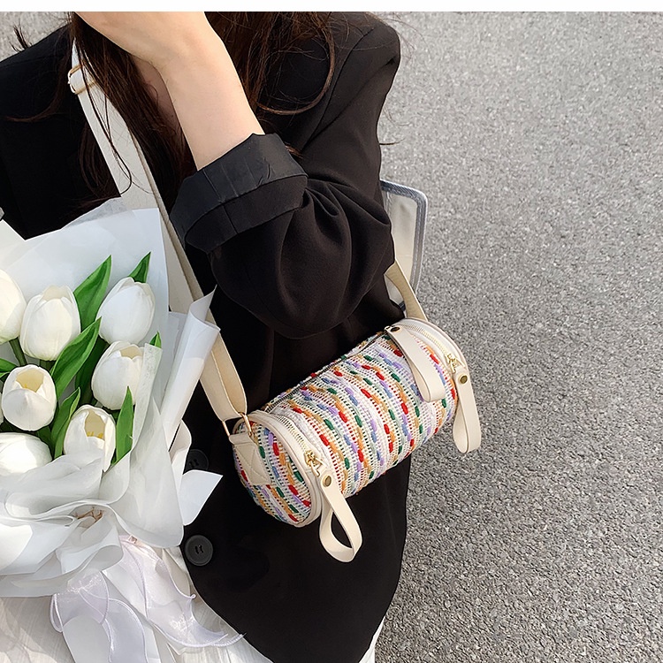 Túi Đeo Vai Hình Trụ Thời Trang Dễ Phối Đồ Cho Nữ