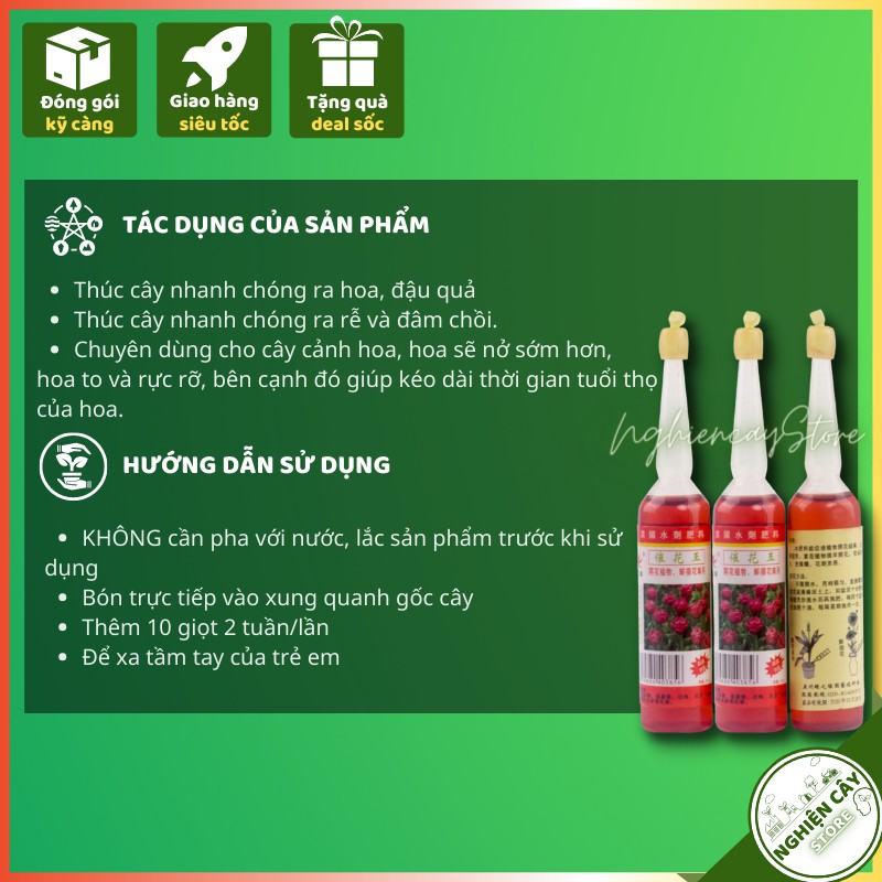Dung dịch kích hoa chuyên dụng hiệu quả cao lọ đỏ 38ml