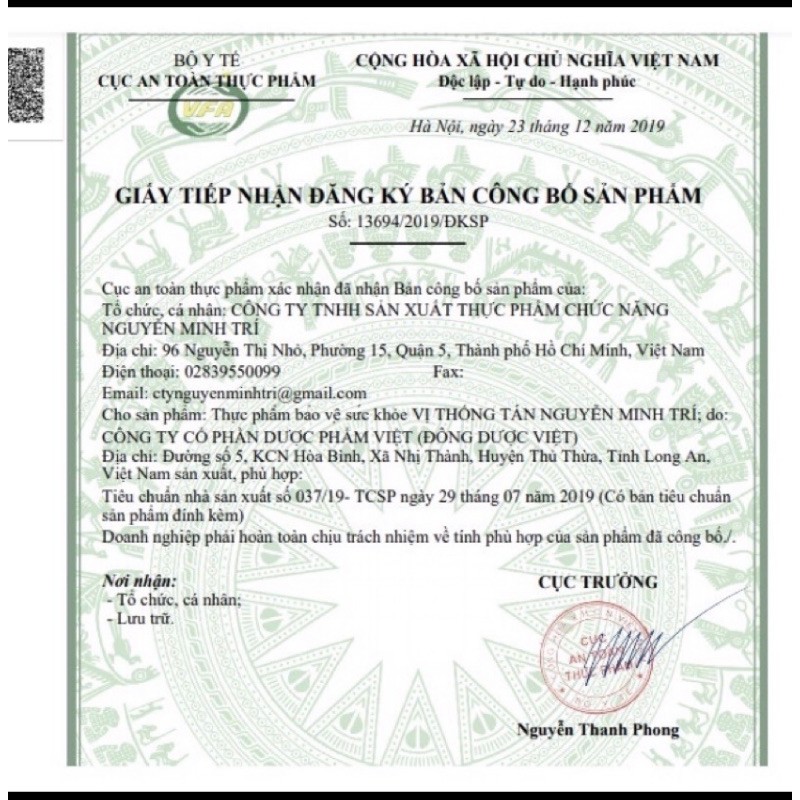 Vị thống tán 35g