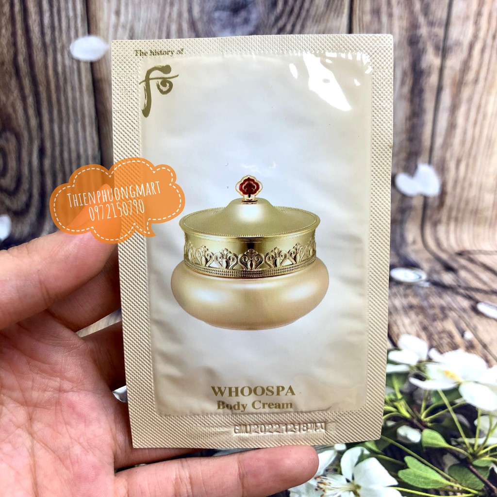 Kem Dưỡng Thể Whoospa Body Cream 8ml/gói