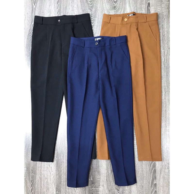 Quần baagy nữ TS 3 màu xanh đen nâu chất vitex loại 1 kiểu dáng trẻ trung sành điệu