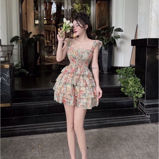 Váy hoa chun eo
