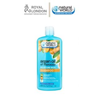 Dầu Gội Phục Hồi Tóc Hư Tổn Argan Oil Of Morocco Natural World 500ml