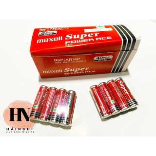 Pin 2a maxell super power ace red hộp 40 viên