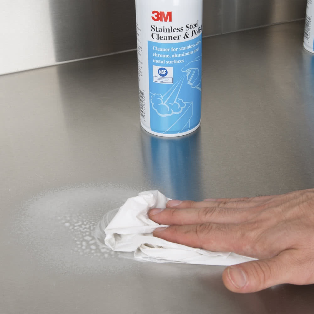 Chất tẩy rửa và đánh bóng thép Inox 3M - Stainless Steel Cleaner &amp; Polish (Chai 21 Oz) - Tổng Kho 3M