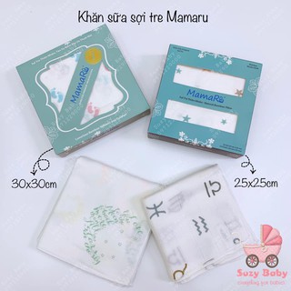 Set 10 khăn sữa sợi tre 25x25cm Mamaru