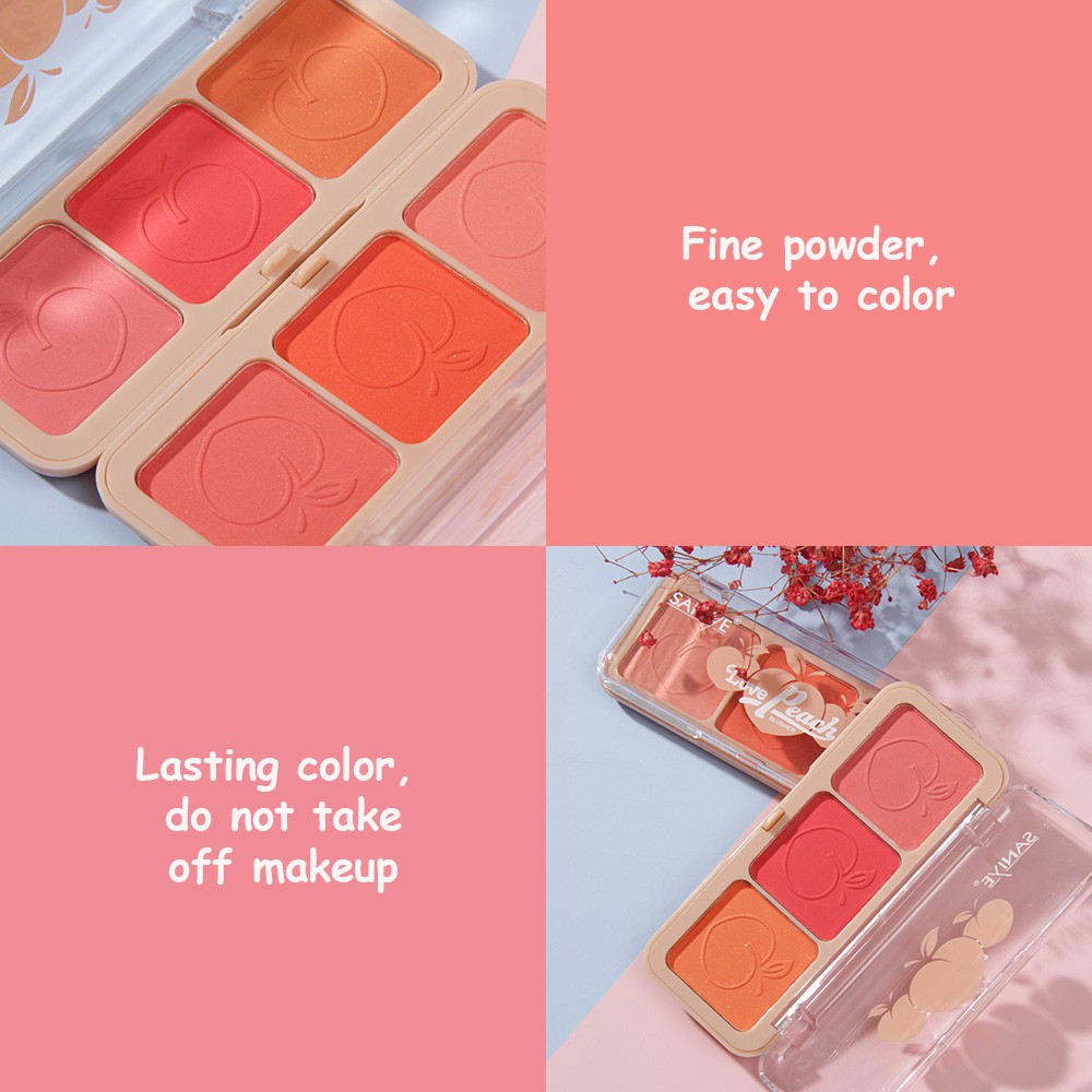 Phấn Má Hồng SANIYE Love Peach 3 Màu Xinh Xắn E0334 | BigBuy360 - bigbuy360.vn