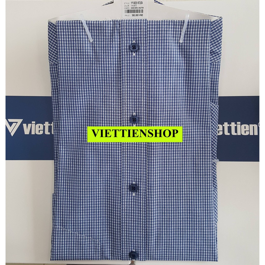 (0026 CRL) ÁO SƠ MI VIỆT TIẾN DÀI TAY CA RÔ | BigBuy360 - bigbuy360.vn