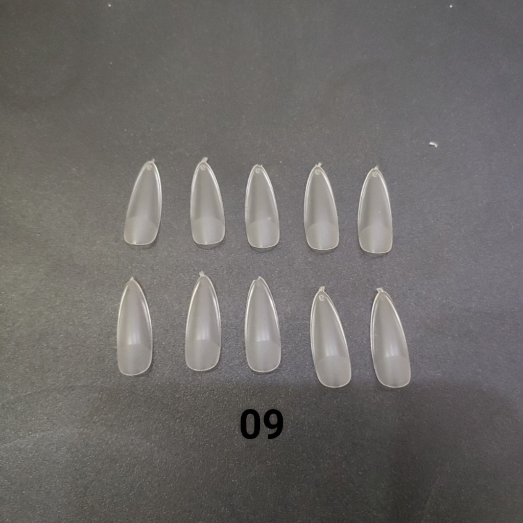 Móng HSM lẻ size -10 móng -  phom bầu, thang nhám -nail456