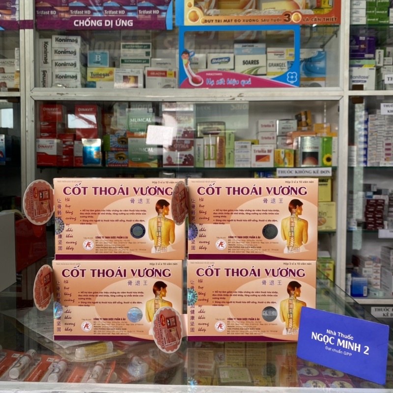 Cốt Thoái Vương hỗ trợ giảm các triệu chứng do viêm thoái hoá khớp, đau nhức khớp do khô khớp,tăng cường chắc khoẻ xương