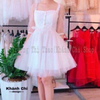 đầm công chúa 2 dây