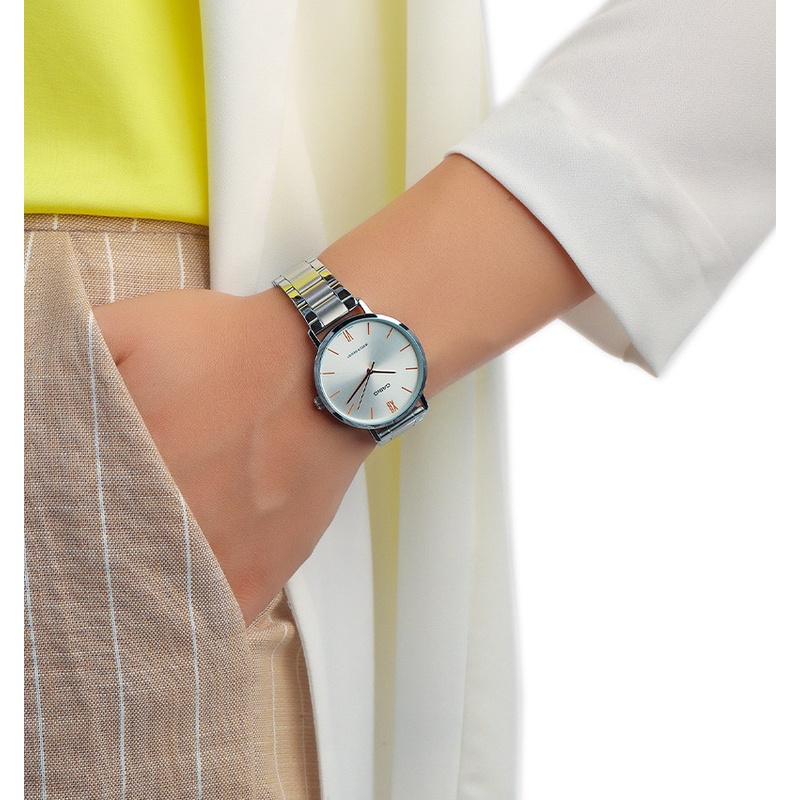 Đồng hồ nữ dây kim loại chính hãng Casio LTP-VT01D-7BUDF