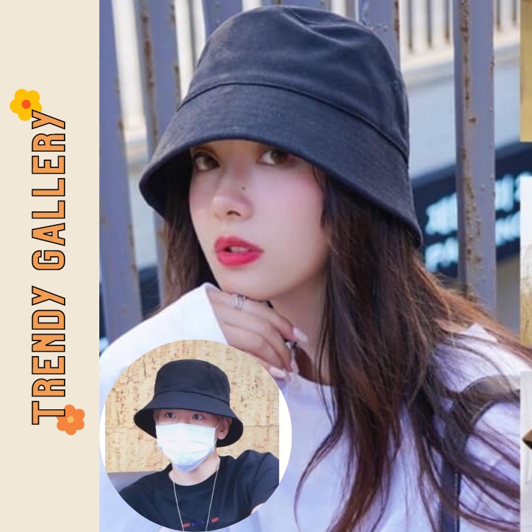 Mũ Bucket Trơn, Nón Tai Bèo Vành Cụp Trơn Ulzzang Form Unisex Nam Nữ BK01