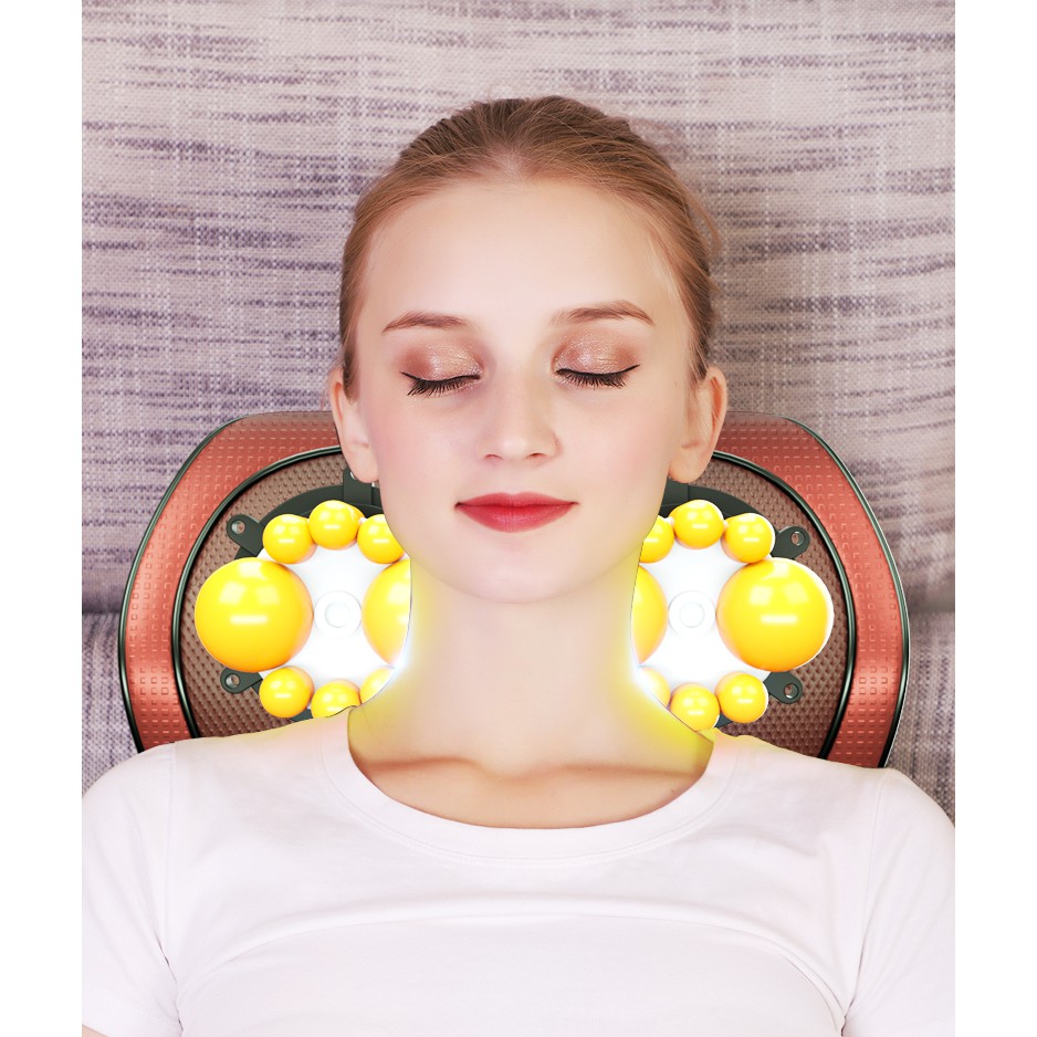 Gối Massage Đấm Bóp & Xoa Bóp Tựa Lưng Shiatsu Suteki MC6, 99 Chế Độ, 20 Mức Độ Khác Nhau - Hàng Nhập Khẩu