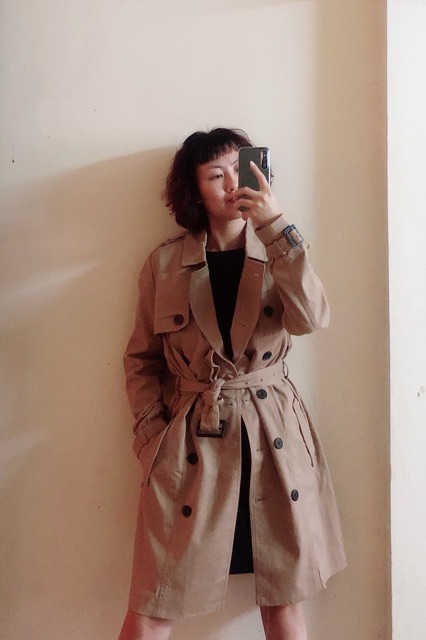 Áo khoác Trench Coat kaki