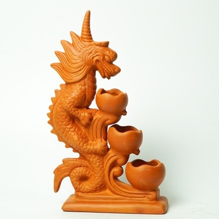 Thác Đốt Trầm Hương Con Rồng Đất Nung - TH04